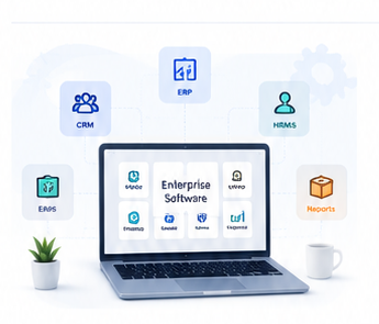 Enterprise software platform illustration