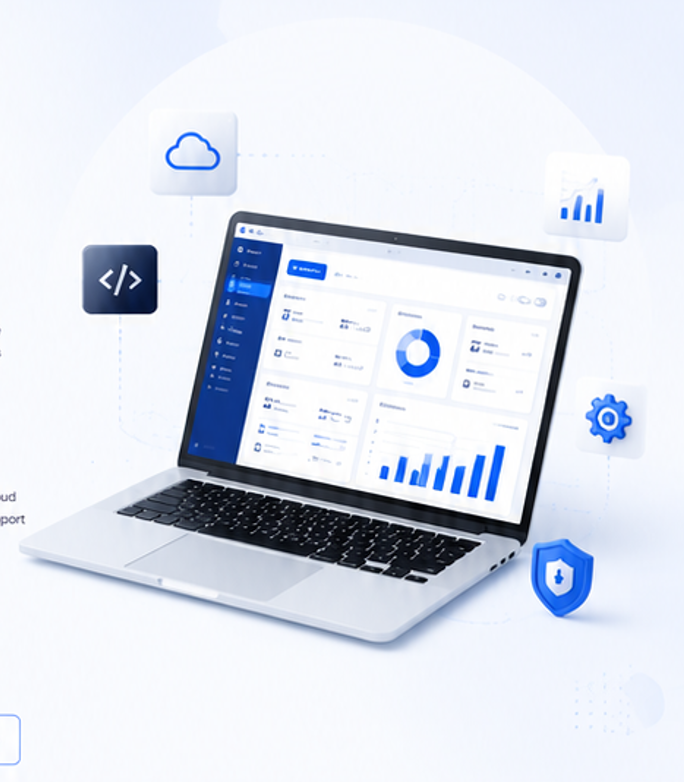 Custom software development dashboard