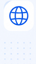 Web application globe icon